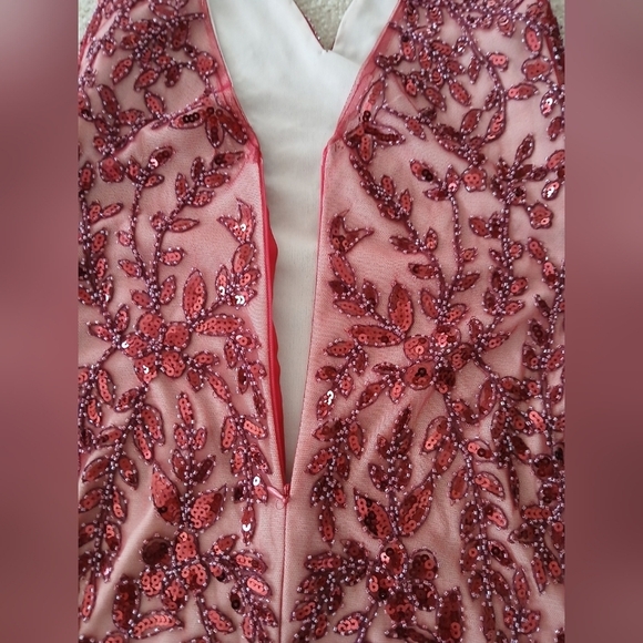 Beaded Mroon Altar’d State Dress Size S.  FL - Picture 4 of 7